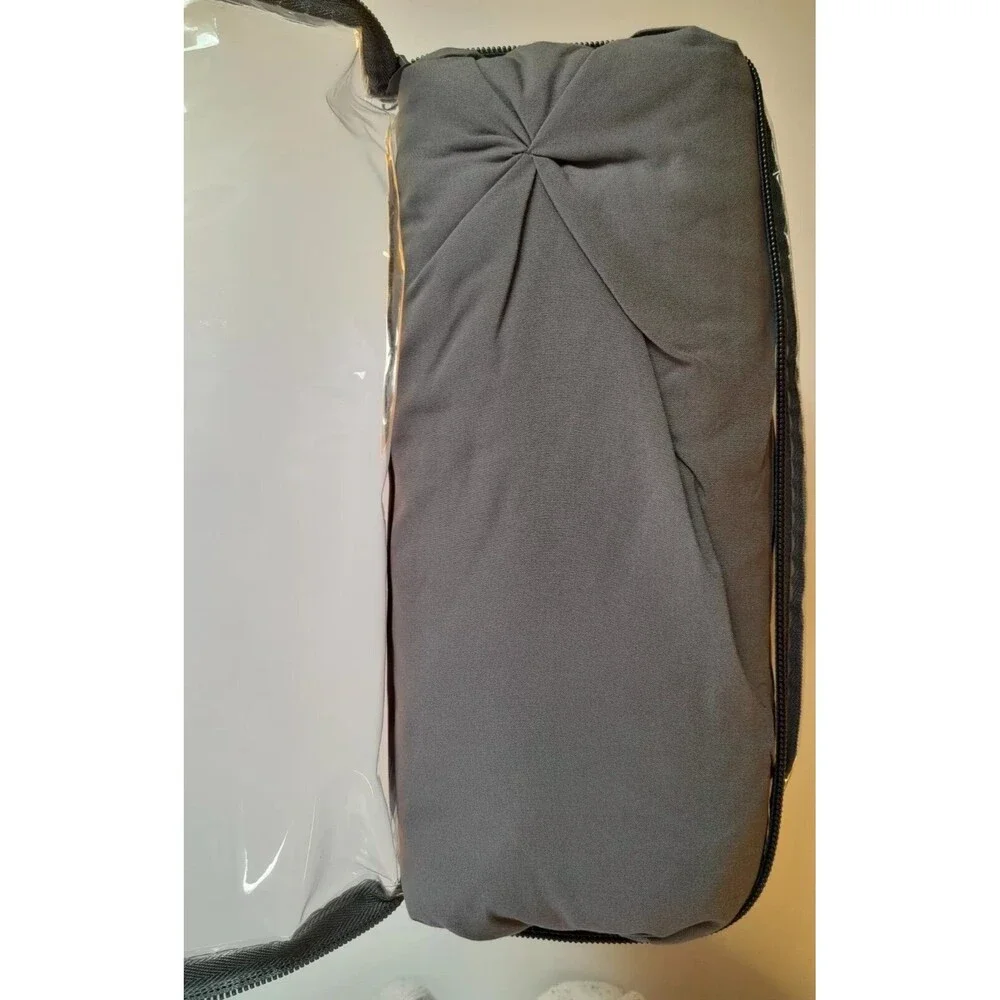 NESTL Dark Gray Cal. King Duvet Cover Set w/ 2 Shams Button Closure 104